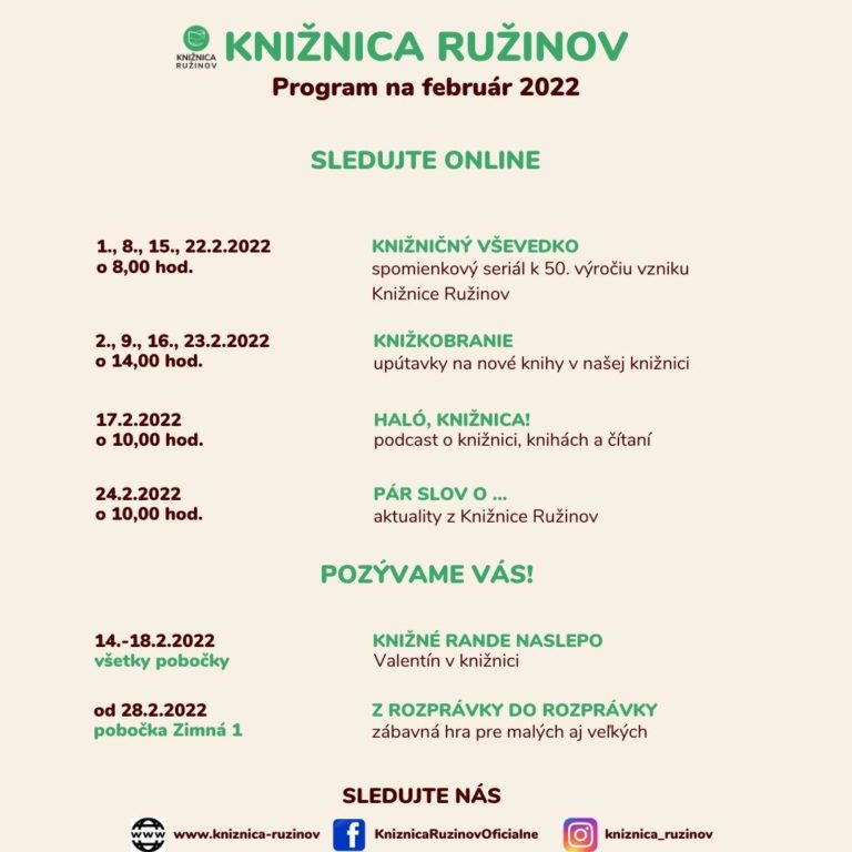 Program KR - február 2022