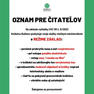 Oznam od 19.1.2022Oznam od 19.1.2022