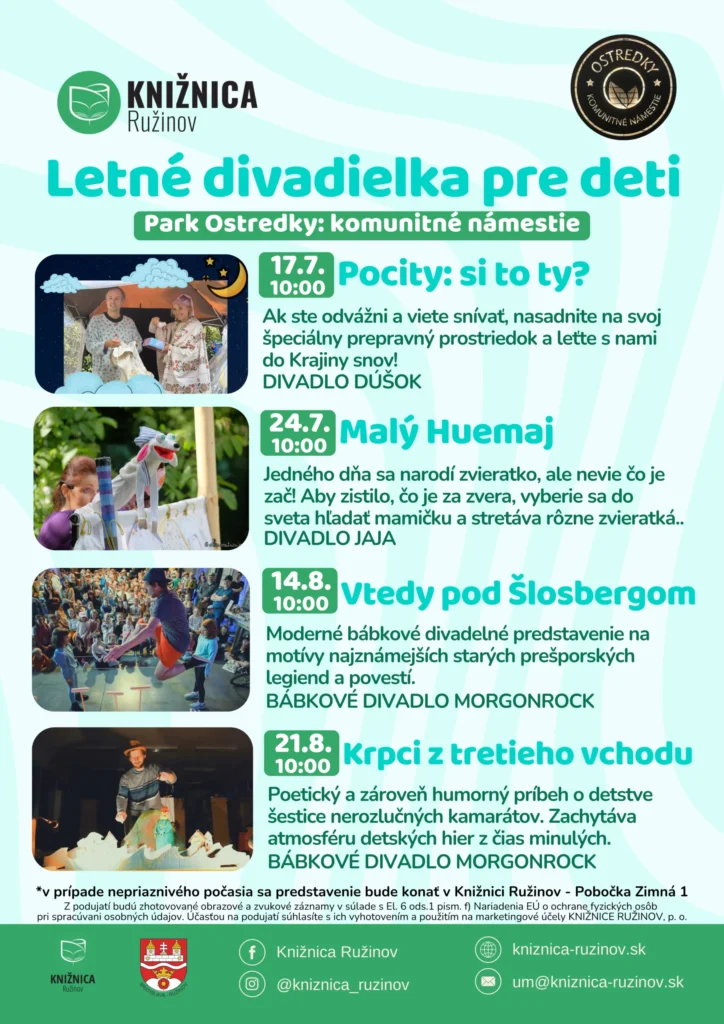 Letné divadielka pre deti
